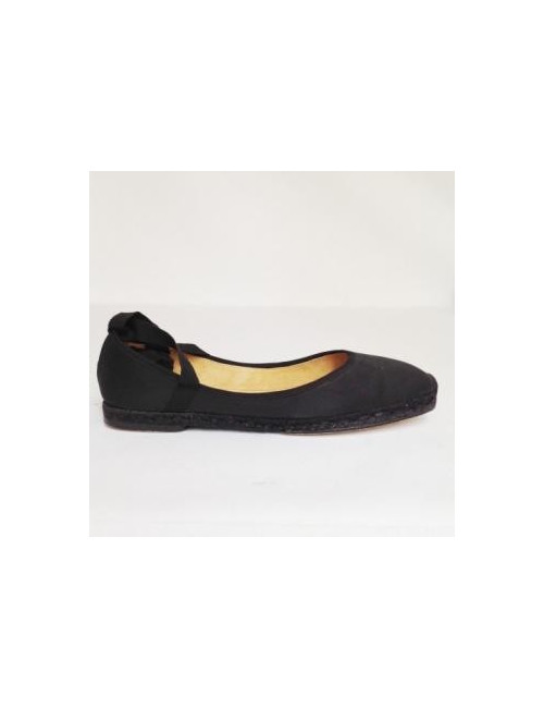 ballerines HERMES t 40 noires en toile 