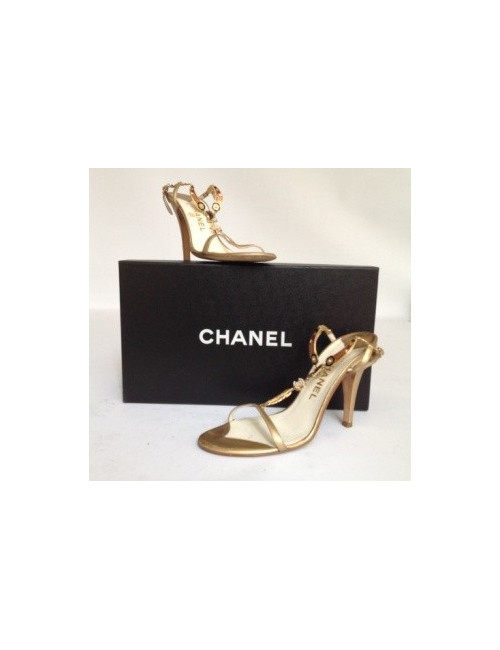 Sandales hautes CHANEL T39,5