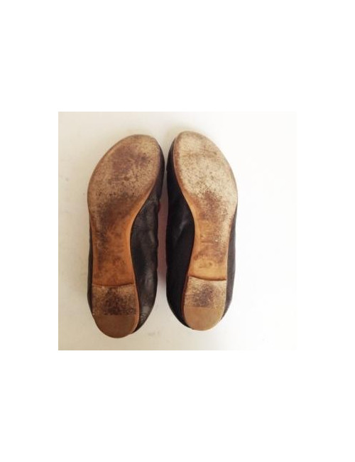 Ballerines en cuir noir LOUIS VUITTON T37