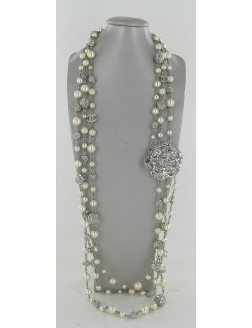 Sautoir triple rangs CHANEL