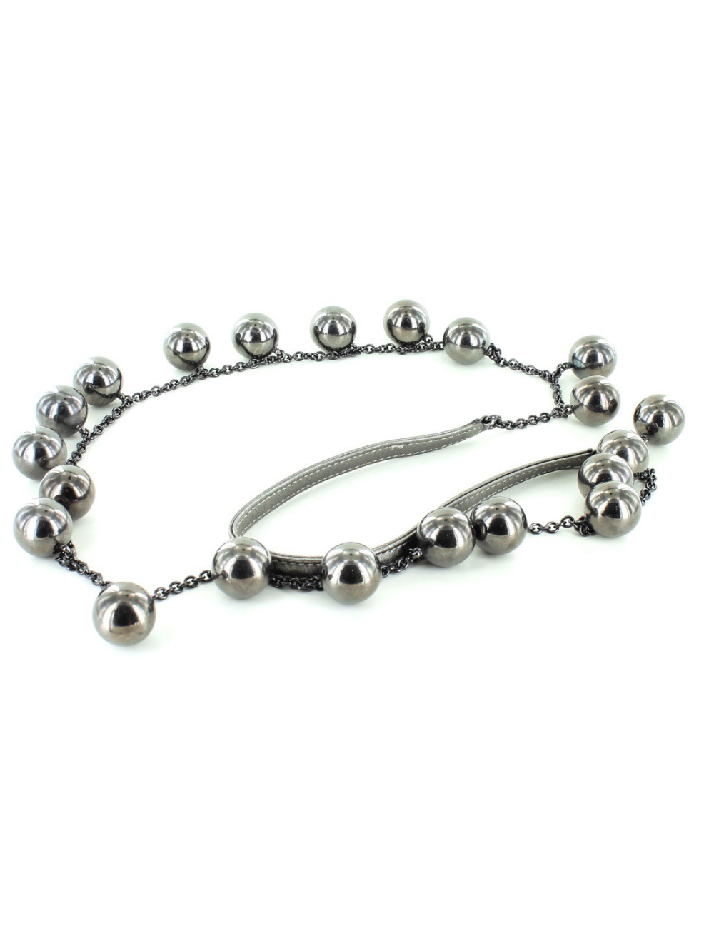 Sautoir BURBERRY perles canon de fusil