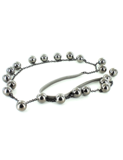 Sautoir BURBERRY perles canon de fusil