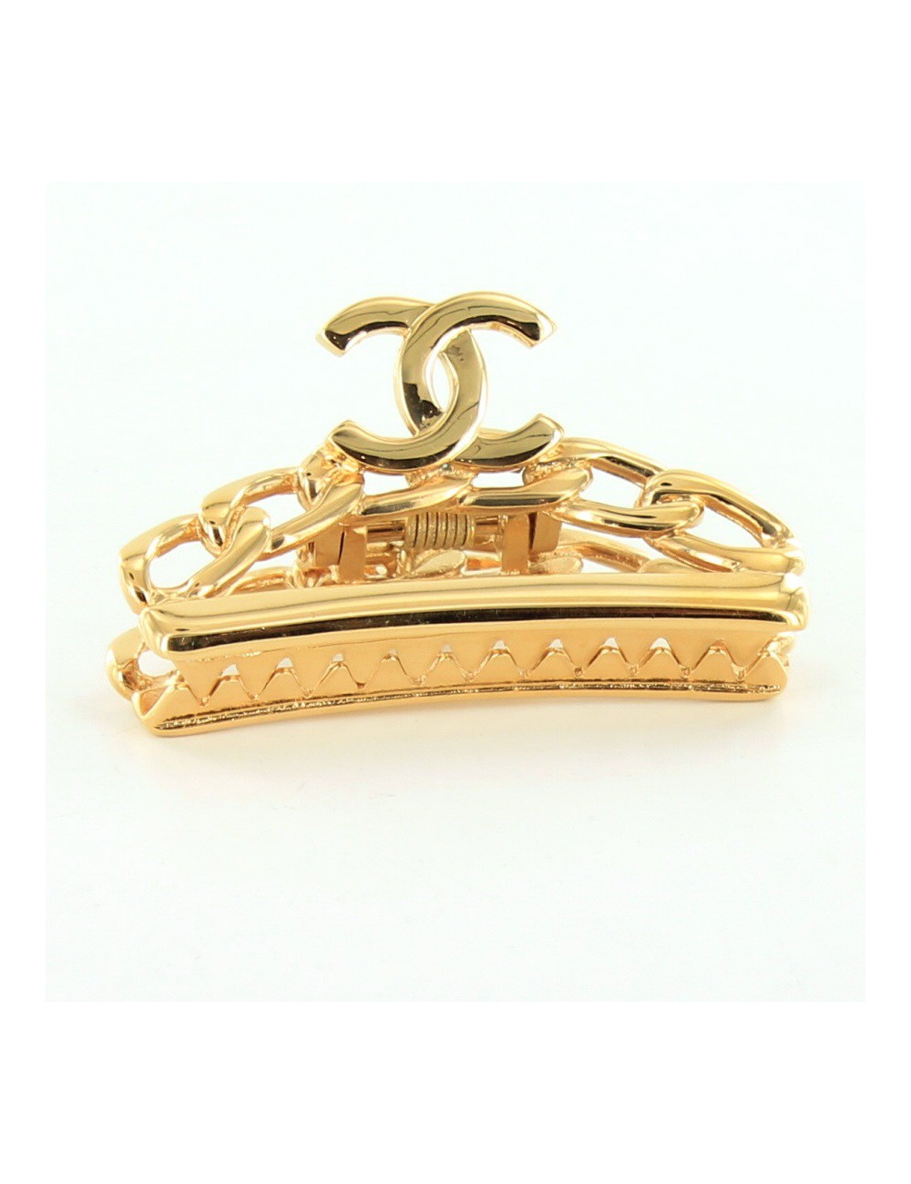 pince à cheveux CHANEL dorée