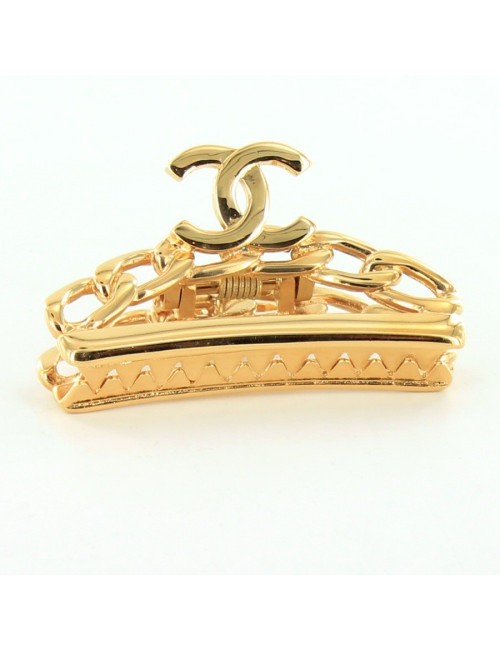 pince à cheveux CHANEL dorée