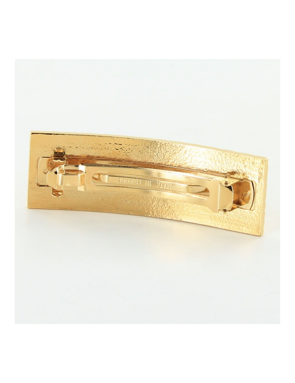 Barrette à cheveux CHANEL  matelassée métal palladié