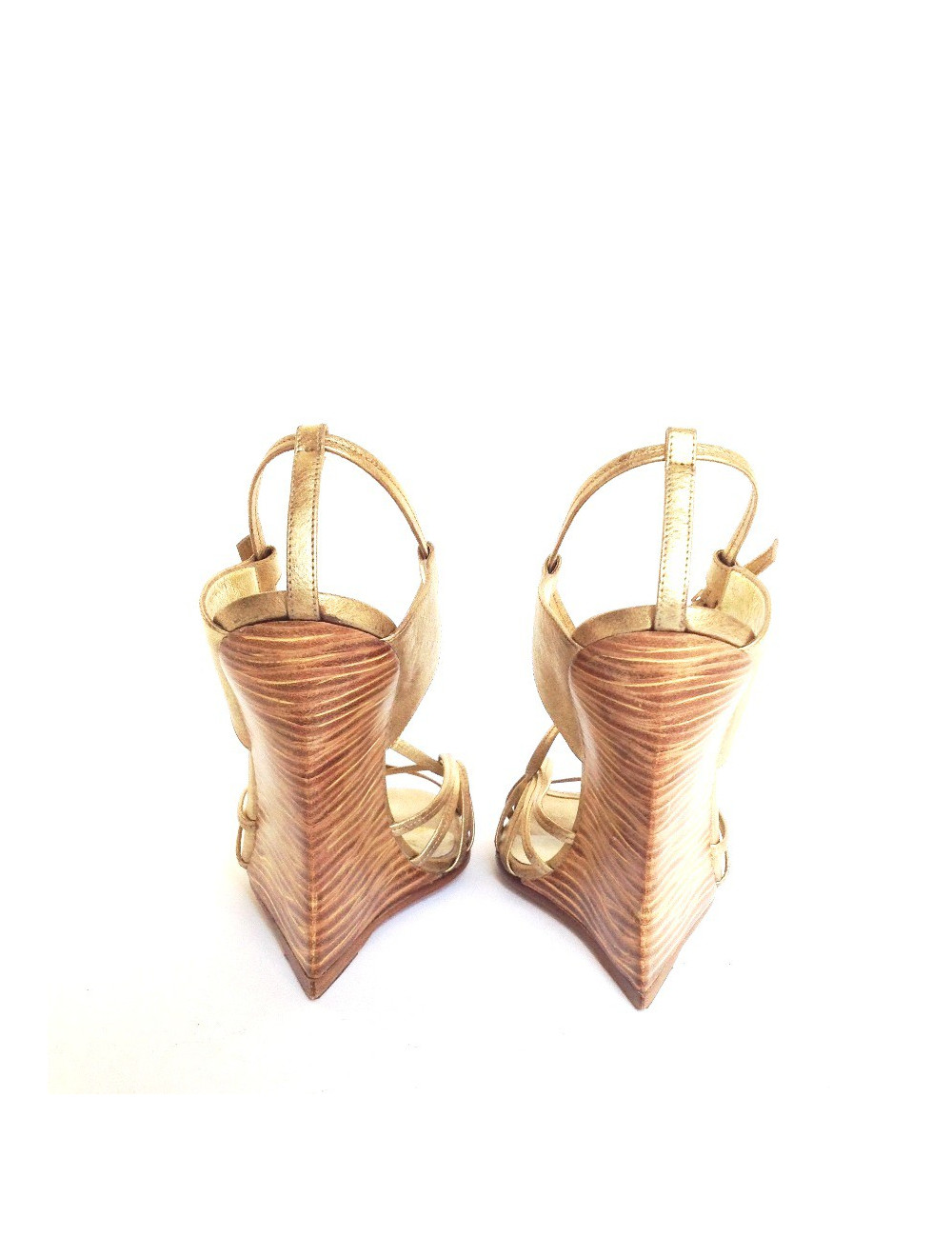 Sandales YVES SAINT LAURENT T 40 dorées