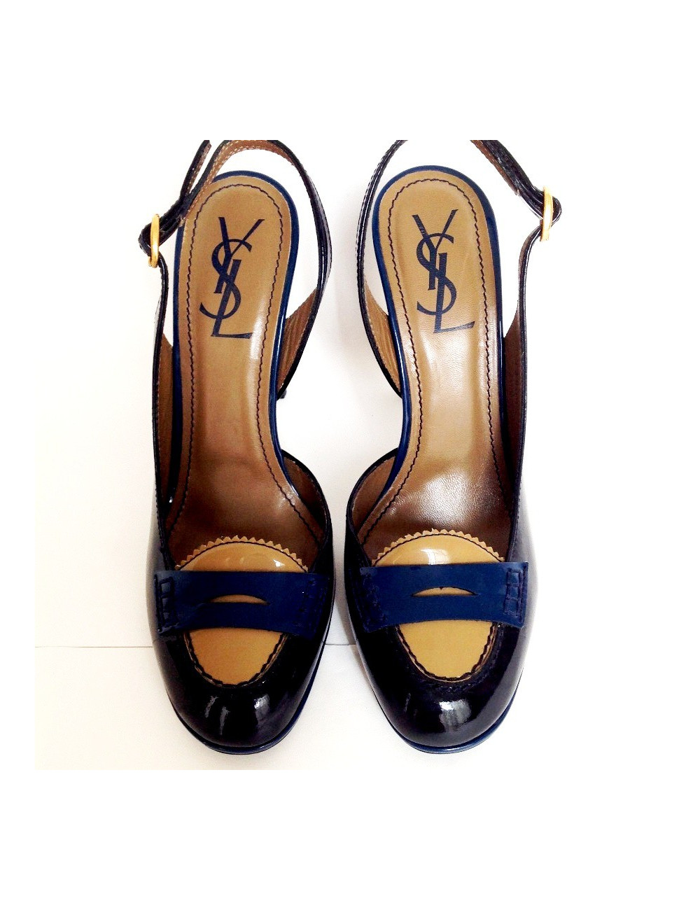Escarpins YVES SAINT LAURENT T 38 tricolore 