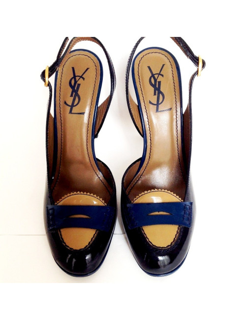 Escarpins YVES SAINT LAURENT T 38 tricolores 