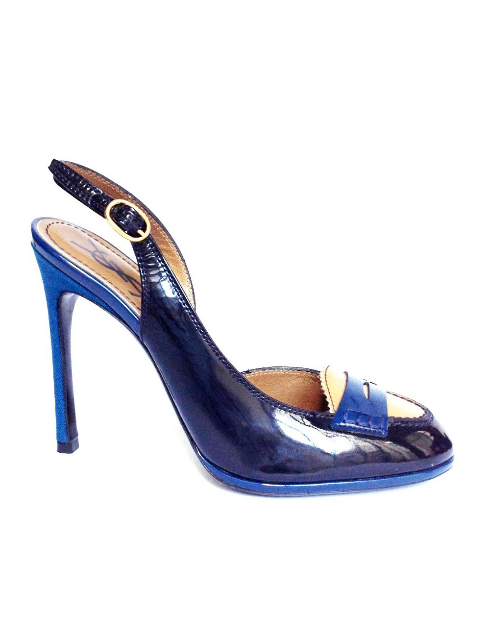 Escarpins YVES SAINT LAURENT T 38 tricolores 