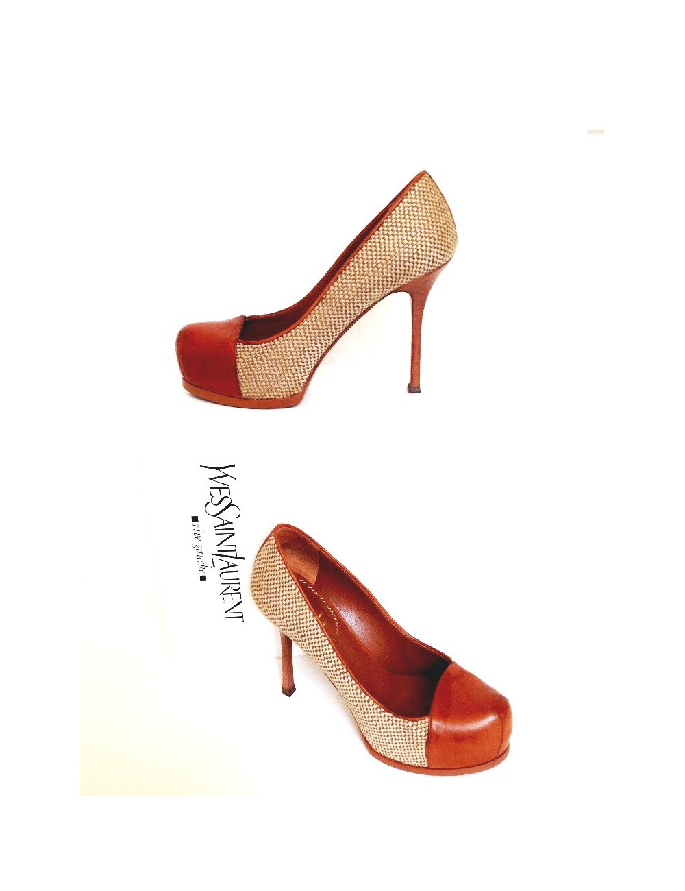 Shoes YSL t38 bi-material