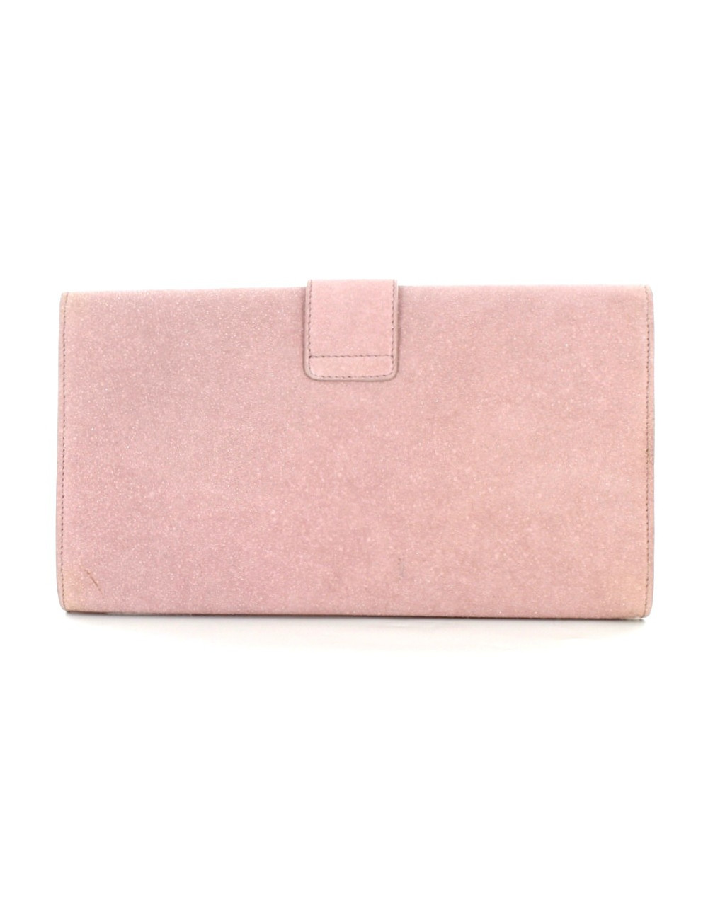 Glitter pale Y SAINT LAURENT pink pouch