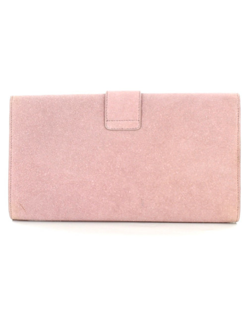 Glitter pale Y SAINT LAURENT pink pouch