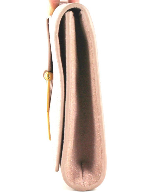 Glitter pale Y SAINT LAURENT pink pouch