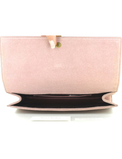 Glitter pale Y SAINT LAURENT pink pouch