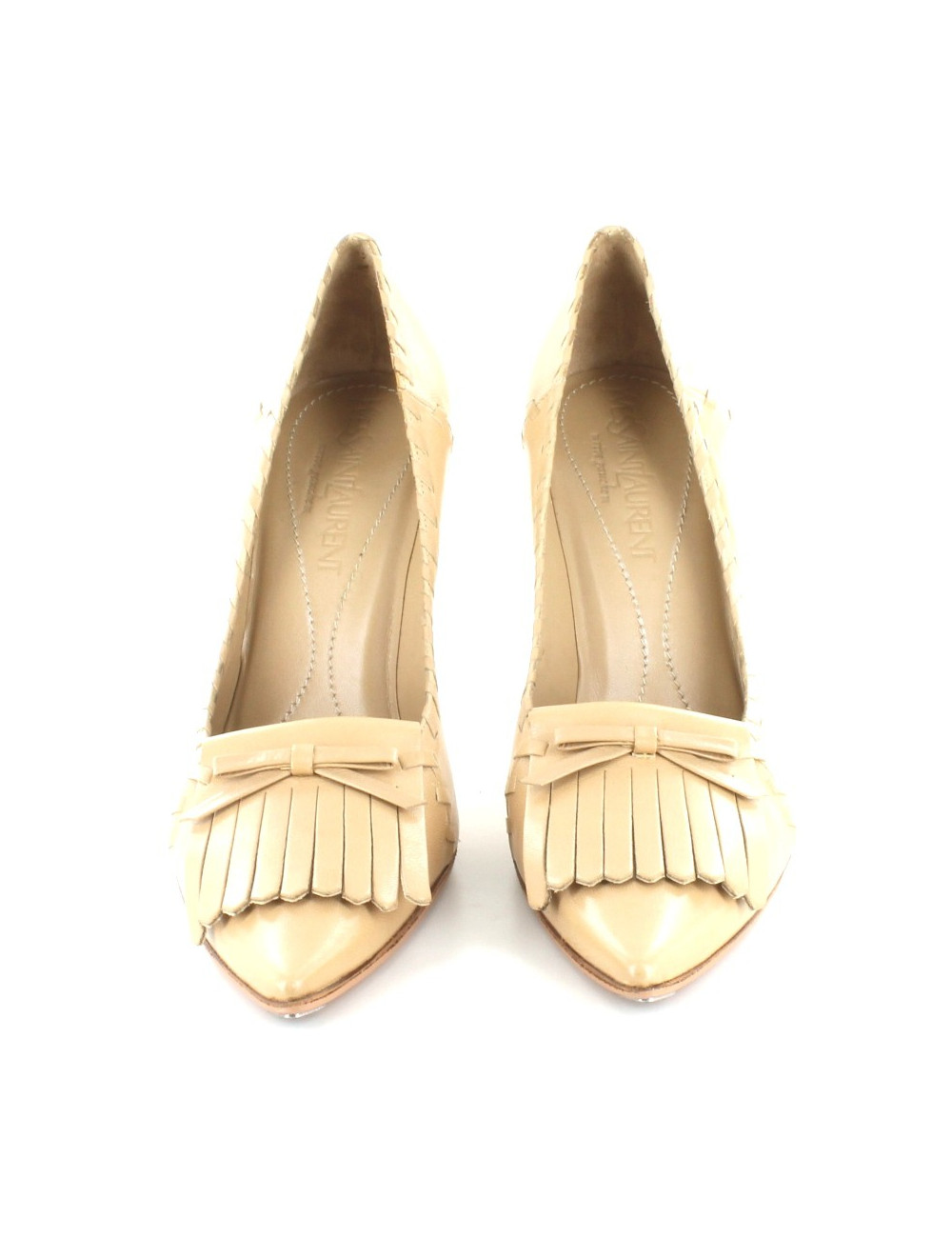 Escarpins YVES SAINT LAURENT cuir beige T 37,5