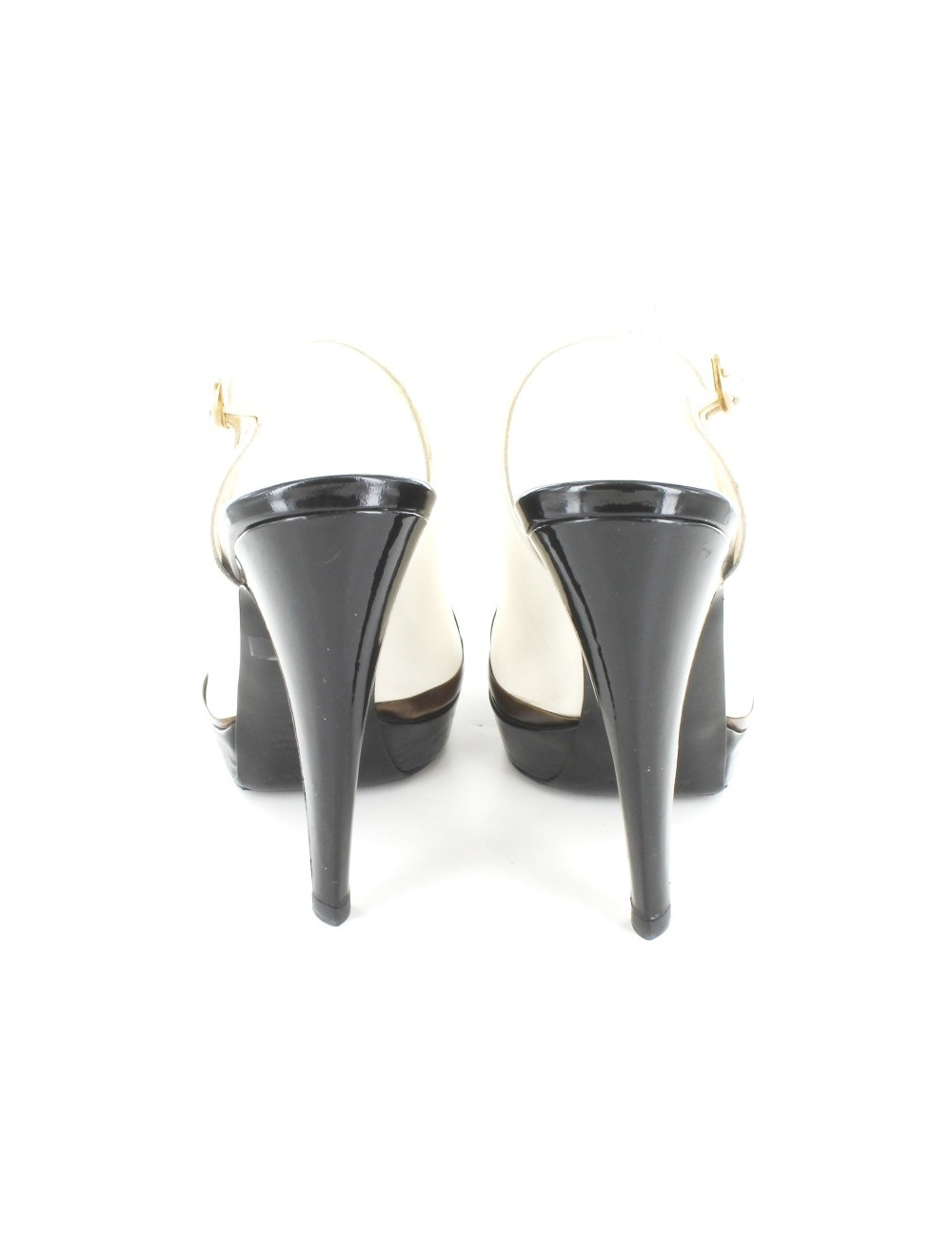 Escarpins YVES SAINT LAURENT T 37.5  en cuir bicolore