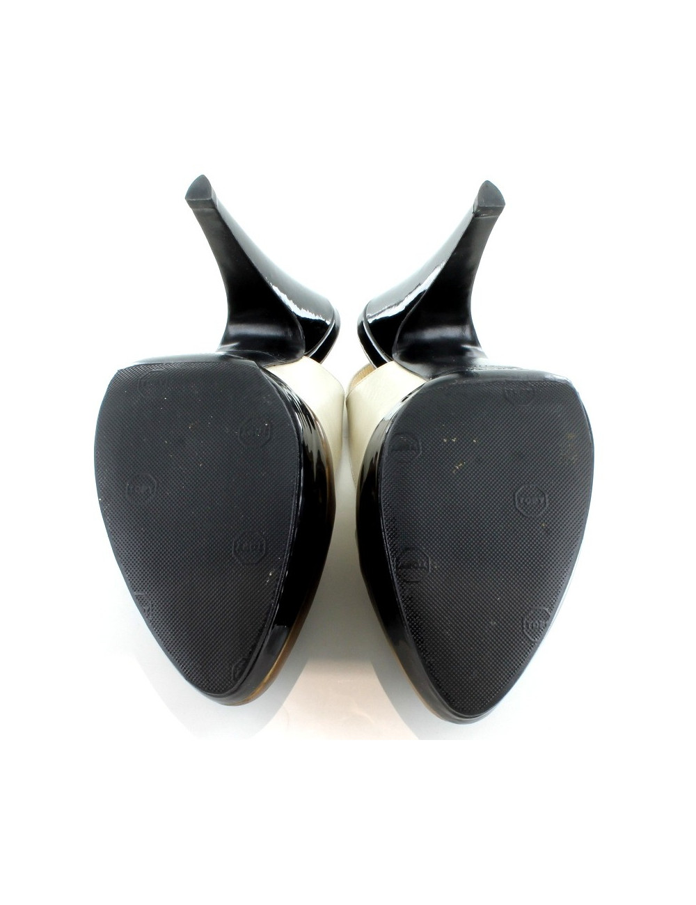 Escarpins YVES SAINT LAURENT T 37.5  en cuir bicolore