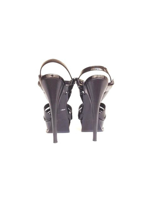Sandales YVES SAINT LAURENT " Tribute " T 36.5 cuir vernI 