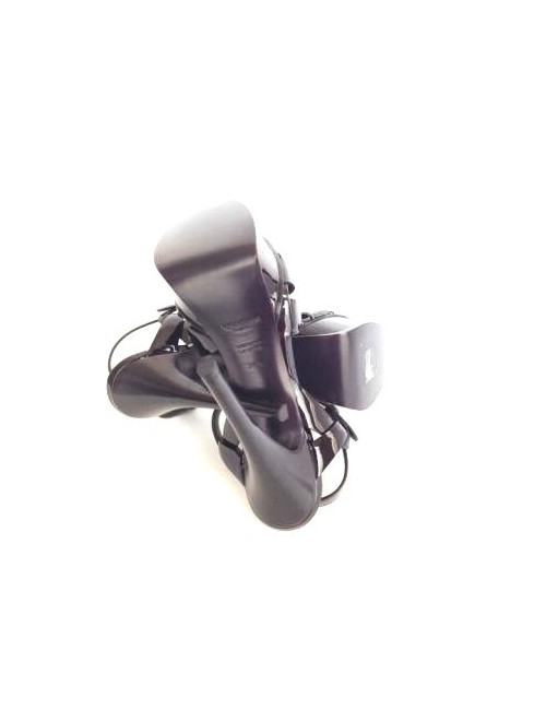 Sandales YVES SAINT LAURENT " Tribute " T 36.5 cuir vernI 