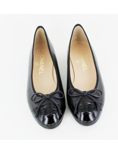 Ballerinas CHANEL T 35.5 leather black