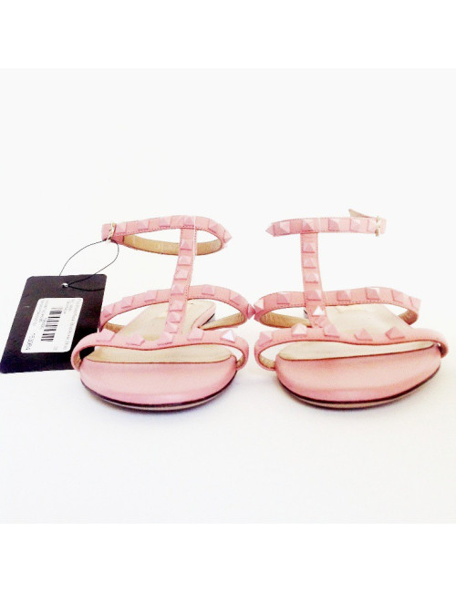 Sandals flat 'Rockstud' VALENTINO t 38 pink