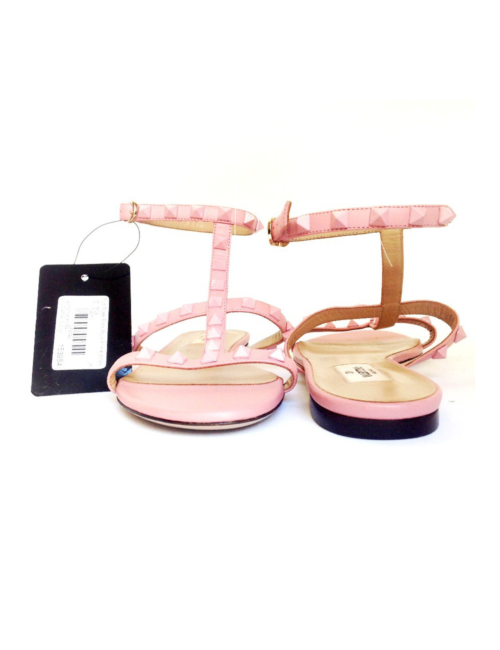 Sandales plates 'Rockstud'  VALENTINO t 38 rose 