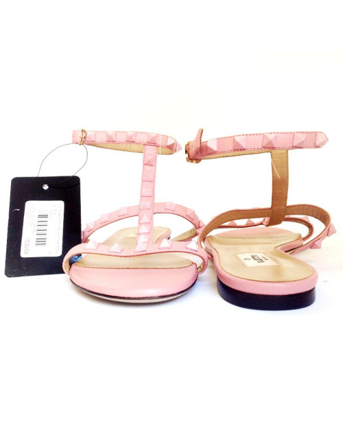 Sandals flat 'Rockstud' VALENTINO t 38 pink