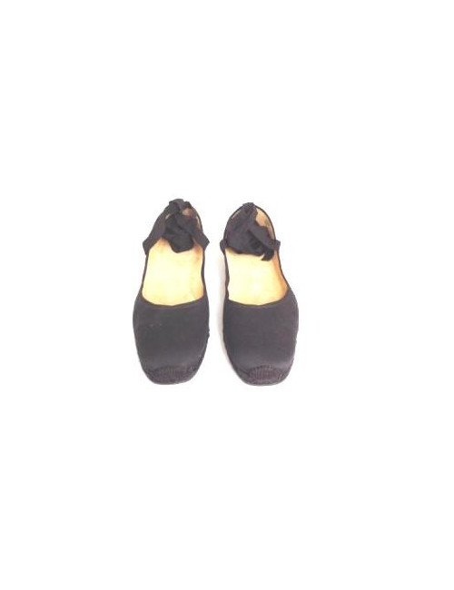 Ballerinas HERMES T41 Black canvas