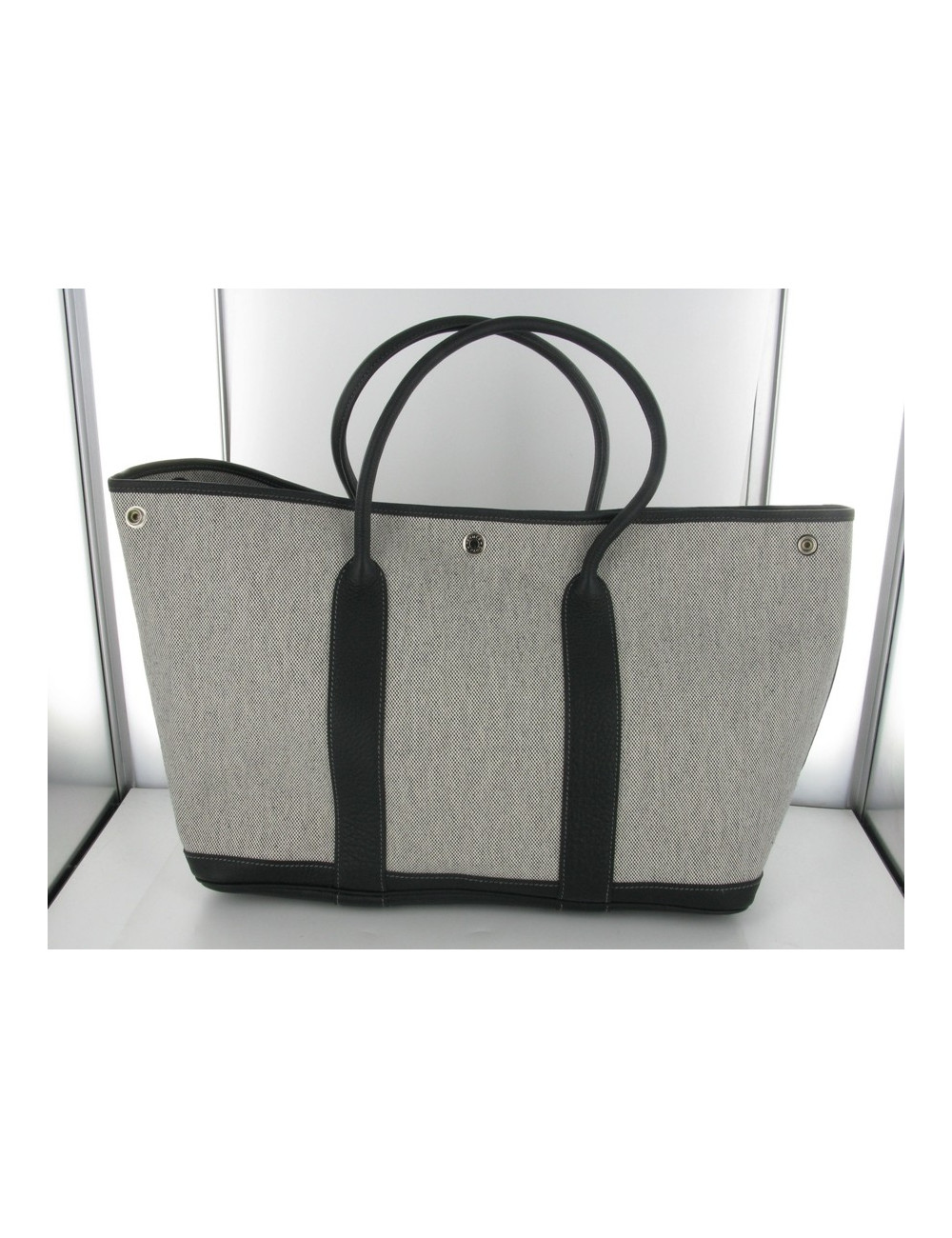 Garden Party white & black canvas HERMES