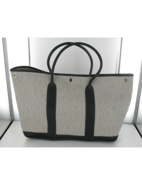 Garden Party white & black canvas HERMES