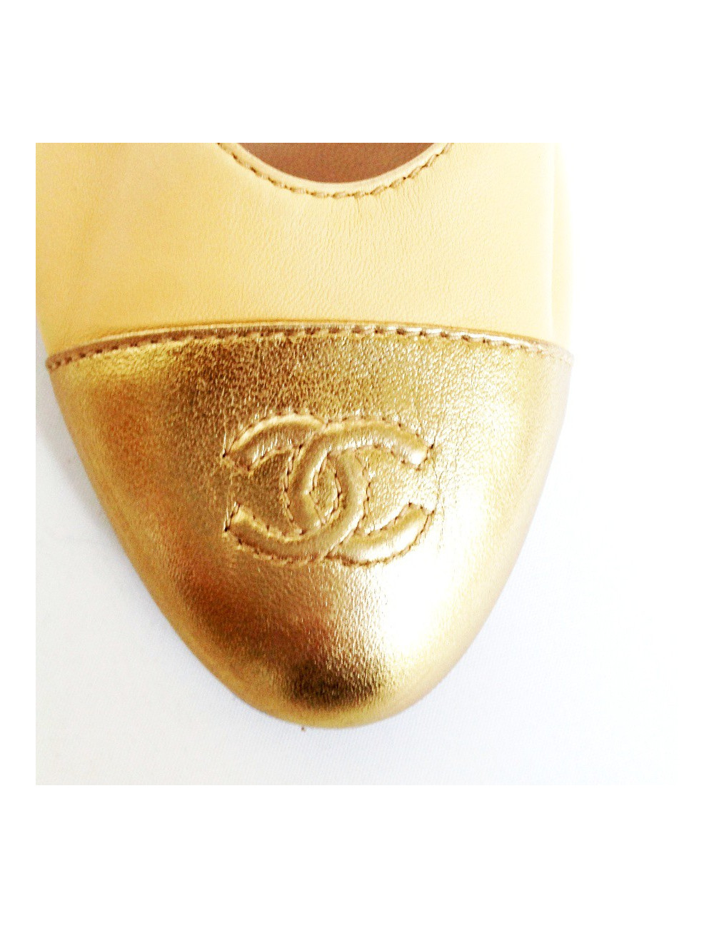 Ballerines CHANEL T40 bicolore