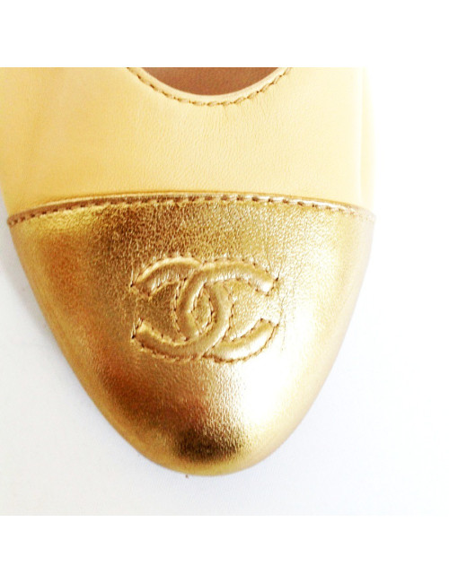 Ballerines CHANEL T40 bicolore