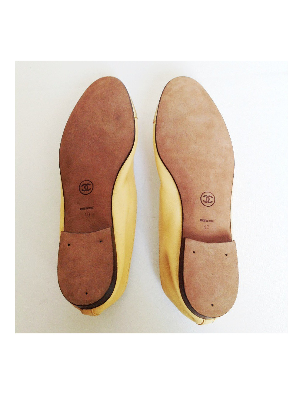 Ballerines CHANEL T40 bicolore