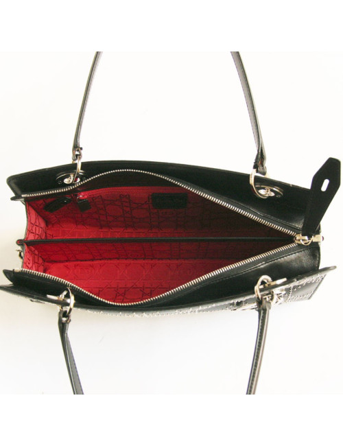Sac DIOR cuir noir et clous