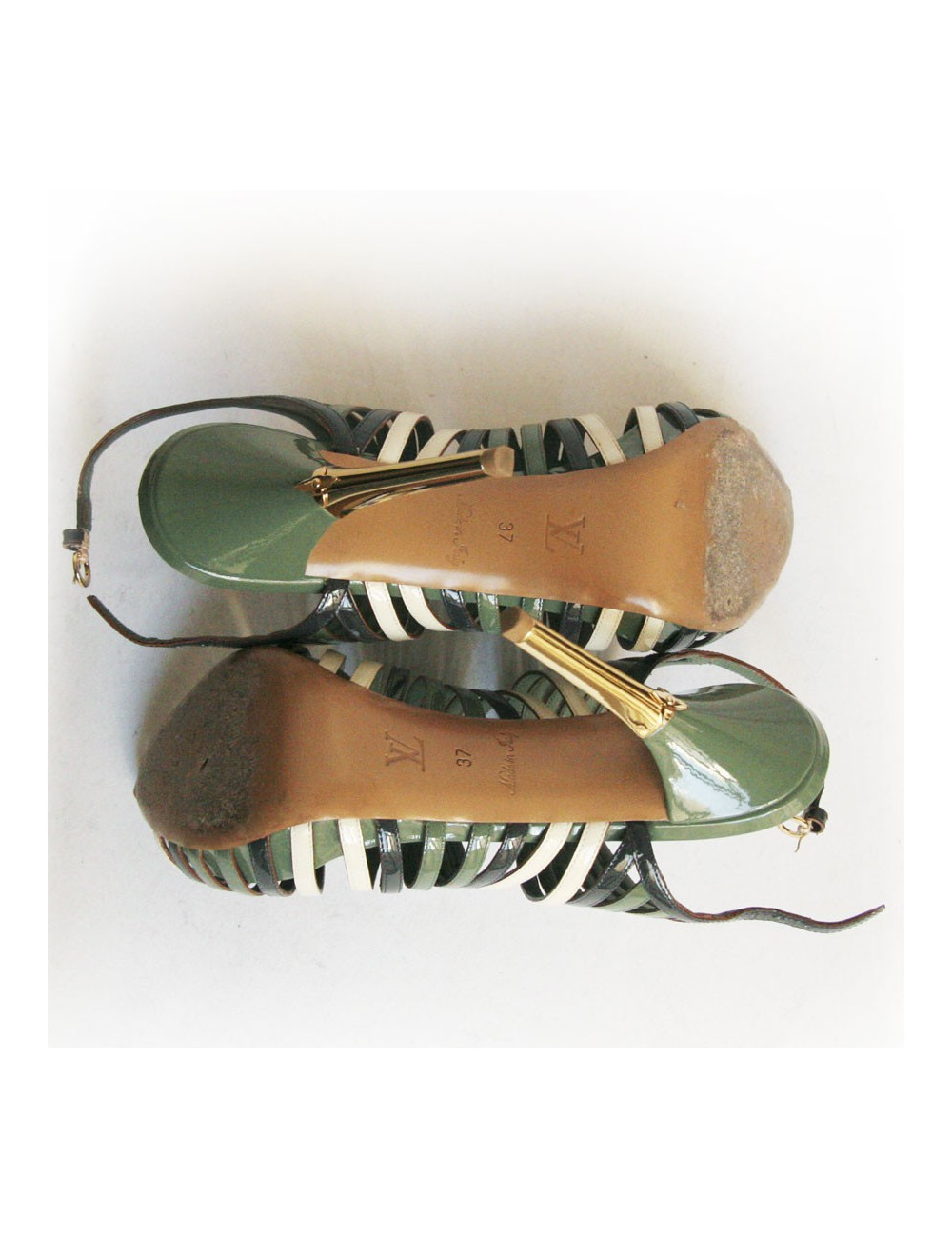 Sandales LOUIS VUITTON vernies multicolores