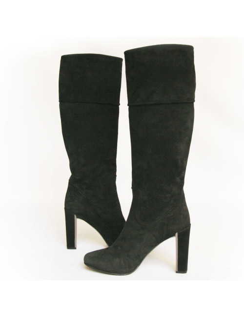 Bottes DIOR  38.5 en veau velours noir 