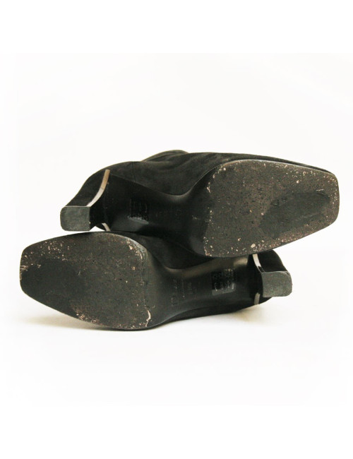 Bottes DIOR  38.5 en veau velours noir 