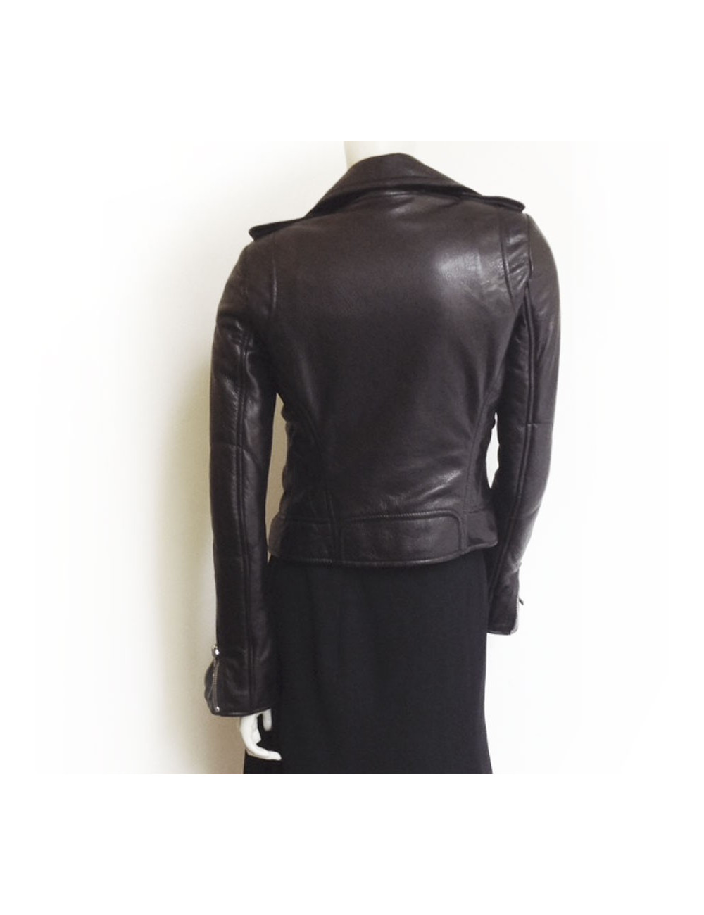 Perfecto en cuir noir BALENCIAGA T 36 