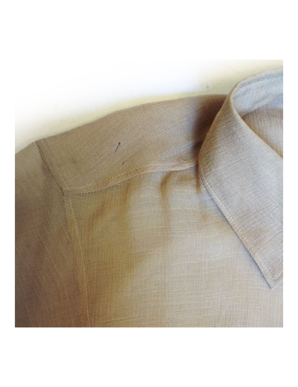 Tunique HERMES en soie sable 