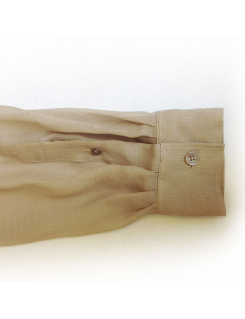 Tunique HERMES en soie sable 