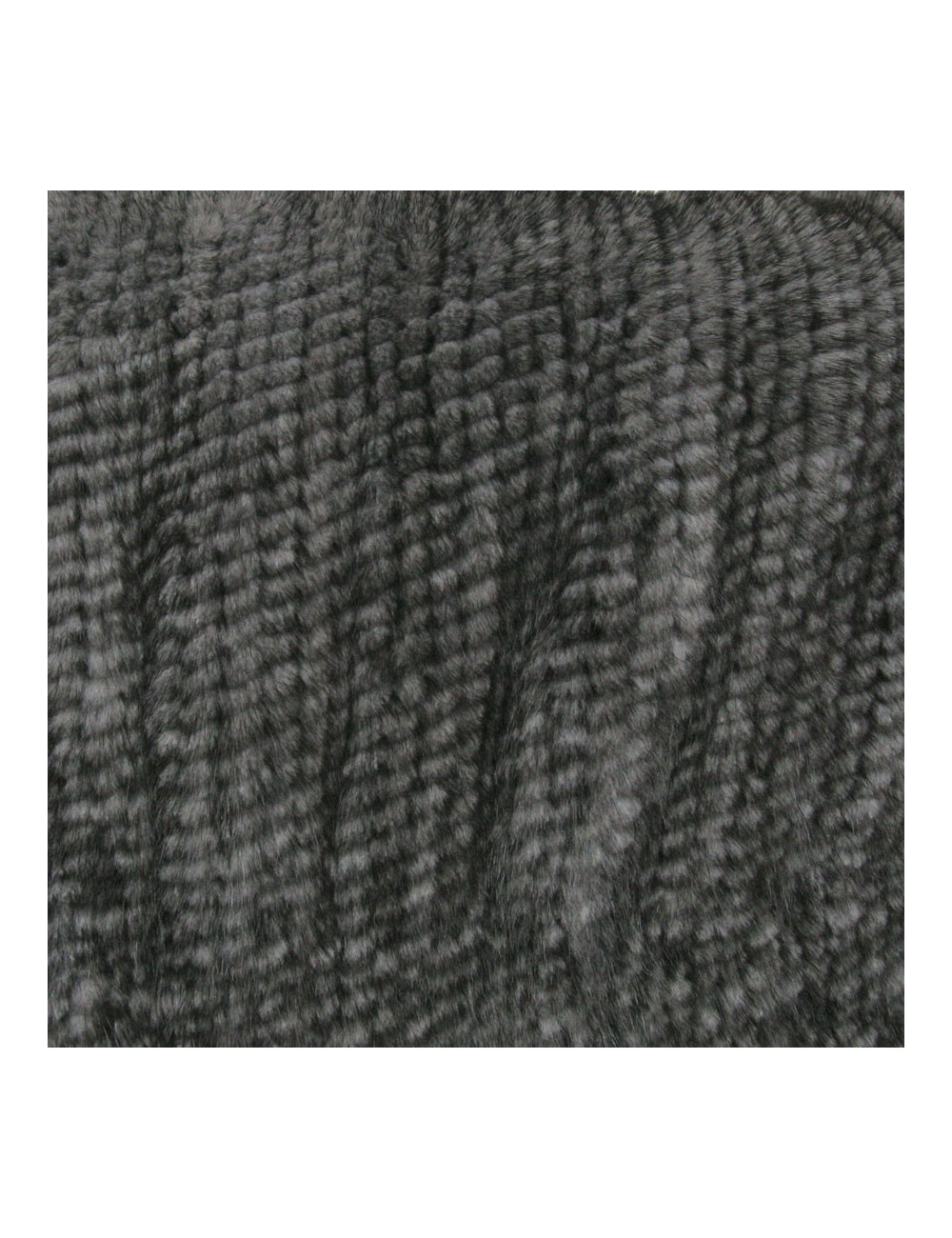 Pull large T U vison tricoté gris perle