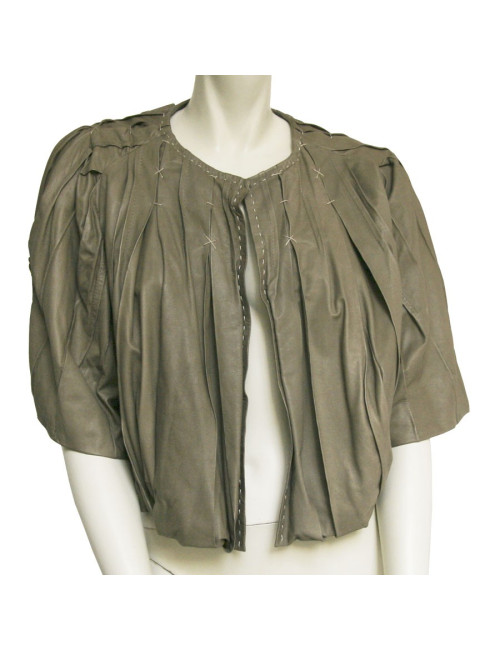 Veste MAURIZIO PECORARO en cuir d'agneau T40