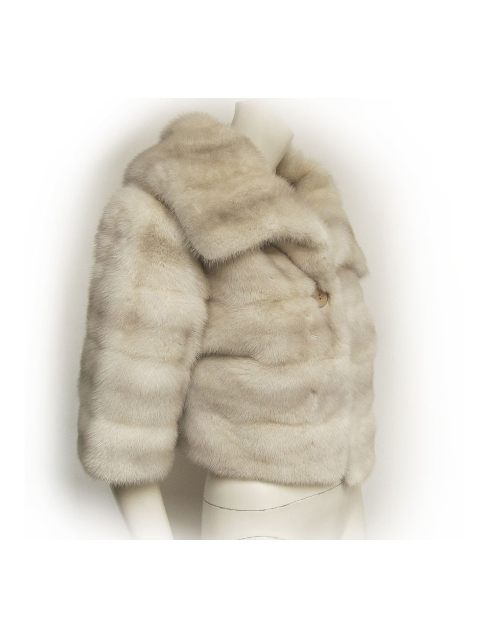  mini veste  CH. SALGANILX vison  écru