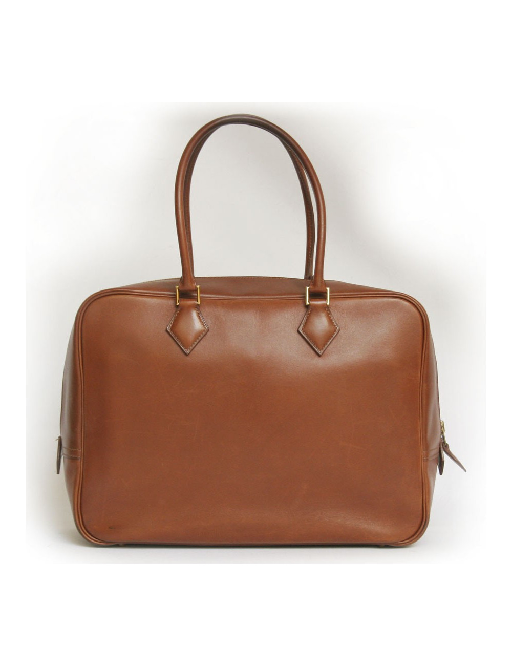 Sac "Plume" HERMES box havane