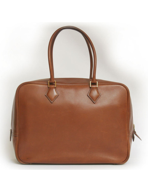 Sac "Plume" HERMES box havane