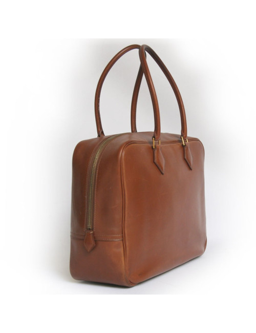 Sac "Plume" HERMES box havane