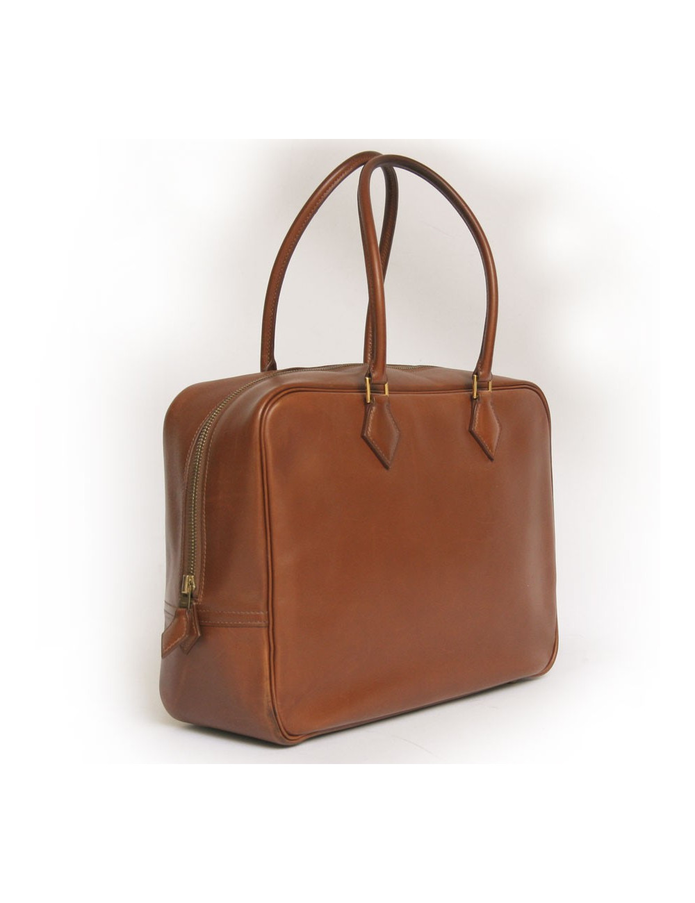 Sac "Plume" HERMES box havane