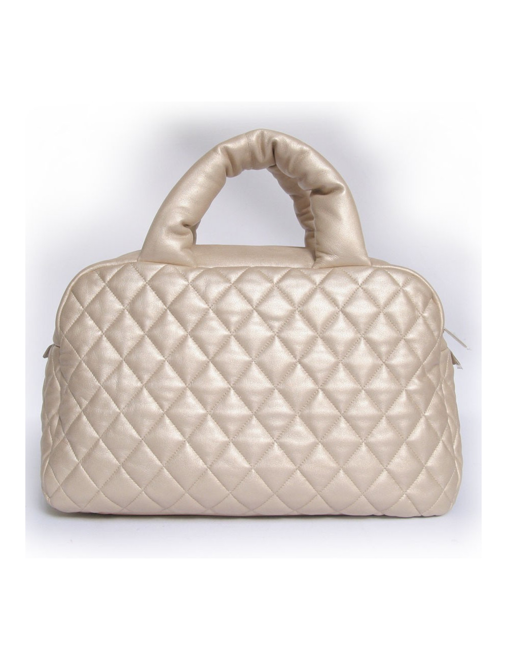 Sac Cocoon CHANEL en cuir d'agneau beige