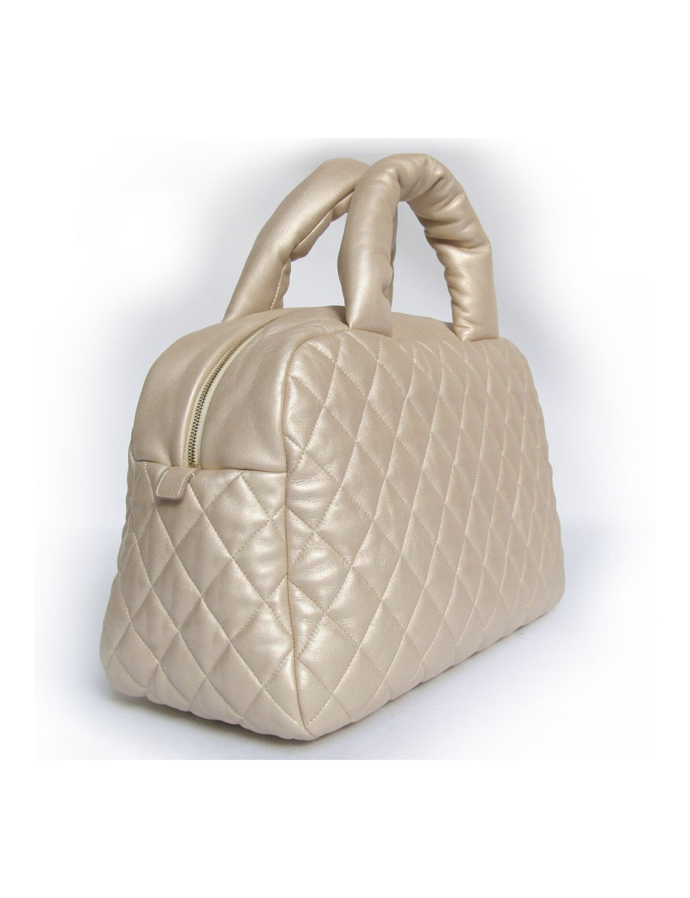 Sac Cocoon CHANEL en cuir d'agneau beige