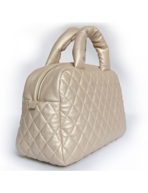 Sac Cocoon CHANEL en cuir d'agneau beige